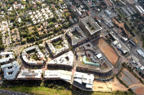Melrose Arch aerial view