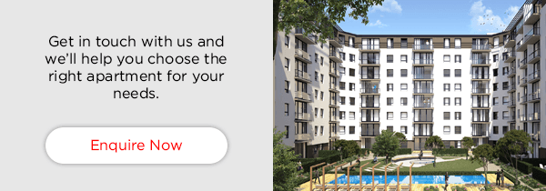 Get in touch with us and we'll help you choose the right apartment for your needs.