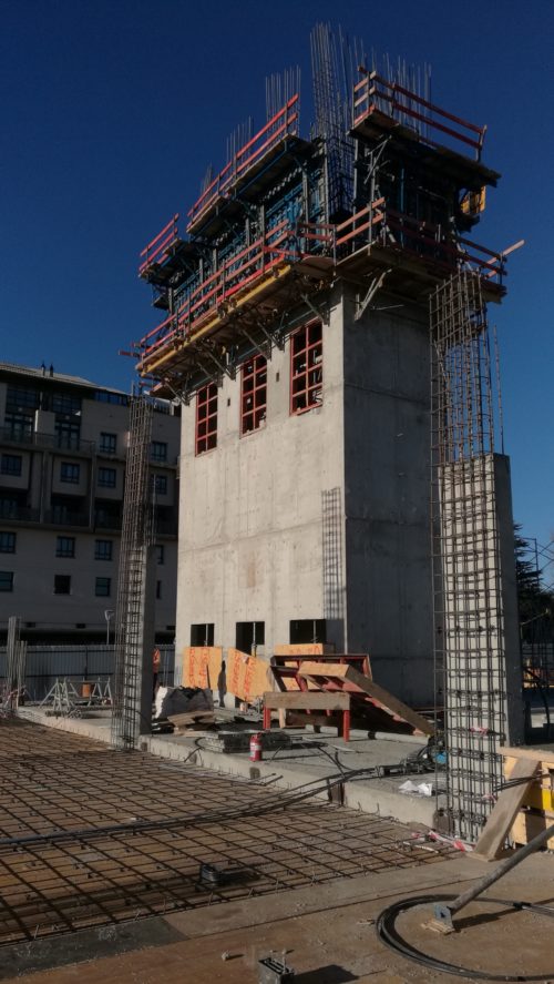 one on whitelely elevator shaft